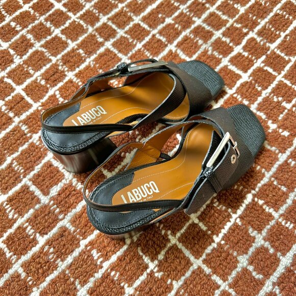 Labucq Chan Sandal Black Embossed - Picture 5 of 6